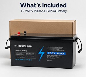 แบตเตอรี่ LiFePO4 25.6V 200Ah 5120Wh กระแสไฟสูงสุด 200A ชาร์จ/ดิสชาร์จ พร้อมระบบ Smart BMS ในตัว สำหรับระบบโซลาร์เซลล์แบบออฟกริด - Product Image 6