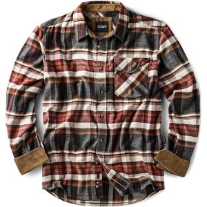 Custom Men's Long Sleeve Plaid Flannel Shirt 100% Cotton <b>Brushed</b> Soft Casual Outdoor Wear - Product Image 1