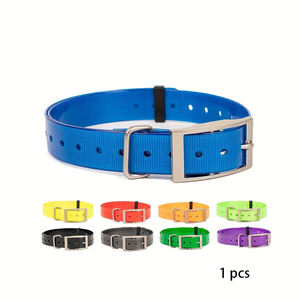 Tali leher anjing TPU hijau limau kualitas tinggi tali tahan air gaya klasik personalisasi pola Solid GPS peralatan berburu perawatan hewan peliharaan - Product Image 6