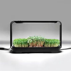 Hydroponics Herb Growing System Seedlings Microgreens Tray Kit For Garden Indoor