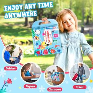 Libro de Colorear con Agua del Alfabeto para Niños de 3 a 5 Años, Reutilizable, 14 Páginas de Diario, Pluma de Agua, <span class=keywords><strong>Dibujo</strong></span> sin Desorden, Aprendizaje del Alfabeto Preescolar, Letras - Product Image 6