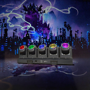 Luz Móvil de Cabeza Giratoria GMT <span class=keywords><strong>MAITE</strong></span> 5 x 80W RGBW LED Tornado Beam con Control DMX512/Activación por Sonido, Clasificación IP33, 50000 Usos para Escenario/DJ/Disco/Noche - Product Image 6
