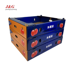 Présentoir de supermarché, emballage de pommes, boîte en carton ondulé pour fruits et légumes - Product Image 2