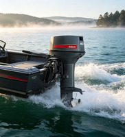 Motor Tempel Kapal 40HP Grosir untuk Yamaha, Perawatan Mudah, Mesin Kapal Dua Tak