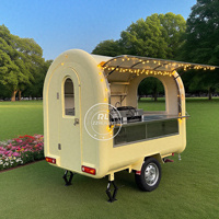 2025 remorque alimentaire caravane café camion de nourriture petit café comptoirs chariots remorque de crème glacée pour le royaume-uni