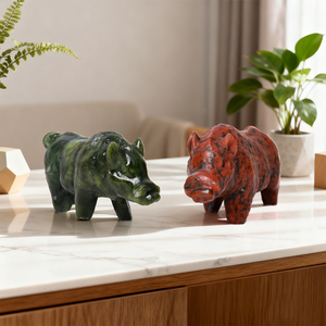 Vente en gros de sculptures en cristal sculpté, sculptures de cochon en cristal, sculptures d'animaux en cristal pour la décoration, pierres de guérison en cristal - Product Image 5