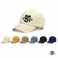 Casquette de baseball unisexe en coton sergé, style Dad Hat, six panneaux, non structurée, réglable, avec boucle métallique et logo brodé personnalisé
