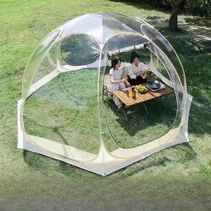 Tente de <span class=keywords><strong>camping</strong></span> sphérique transparente en maille à bulles de sport en PVC quatre saisons, imperméable, coupe-vent, portable, ciel étoilé en plein air - Product Image 1