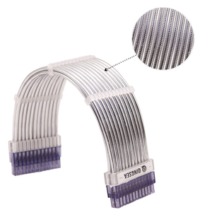 Kits de cables de extensión con funda de <span class=keywords><strong>fuente</strong></span> de alimentación para computadora ATX 24 <span class=keywords><strong>pines</strong></span> <span class=keywords><strong>4</strong></span> + <span class=keywords><strong>4</strong></span> <span class=keywords><strong>pines</strong></span> 6 + 2 <span class=keywords><strong>pines</strong></span> para PC Ca - Product Image 3