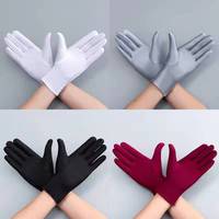 Gants noirs imperméables pour femmes musulmanes, à doigts entiers, pour usage quotidien et pour les fêtes
