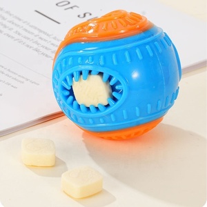 Juguete de <span class=keywords><strong>Pelota</strong></span> Elástica TPR Interactiva de Alta Calidad para <span class=keywords><strong>Perros</strong></span>, <span class=keywords><strong>Pelota</strong></span> Resistente para Masticar con Sonido y Dispensador de Golosinas para la Limpieza Dental y el Juego de Mascotas - Product Image 3