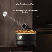 Nouveau Diffuseur d'Arômes Volcan à Anneaux de Fumée, Humidificateur Domestique Grande Capacité à Fort Débit de Brume pour Huiles Essentielles