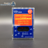 Cuchilla de Corte de Carburo Cementado de Grado Premium K50 de 30/45/60 Grados para Plotter Mimaki, Cuchilla OEM para Cortar Películas de Automóviles, Diámetro de 1.5 mm
