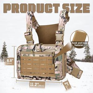 Bolsa Táctica de Pecho para Exteriores, Bolsa de Pecho EDC Molle, Bolsa de Utilidad para Entrenamientos, Senderismo y Pesca - Product Image 2