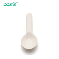 Cuillère et fourchette jetables en pulpe de bagasse biodégradable, écologiques et durables, au design moderne pour usage en restauration