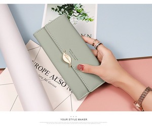 Portafoglio Lungo da <span class=keywords><strong>Donna</strong></span> 2025 Nuova Collezione Grande Capacità con Fodera in Tela e <span class=keywords><strong>Porta</strong></span> <span class=keywords><strong>Carte</strong></span> Stile Fresco - Product Image 6