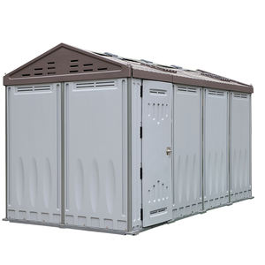 4span 9.9 mètres carrés HDPE Anti-UV Plastique Extensible Portable Hangar de Luxe <span class=keywords><strong>Abri</strong></span> de <span class=keywords><strong>Jardin</strong></span> Stockage - Product Image 2