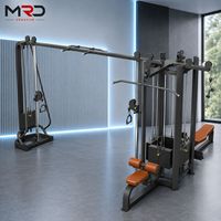 MRD-B1400-1 Equipo de Gimnasio Multifuncional Comercial de 5 Estaciones, Máquina de Entrenamiento de Fuerza Multifuncional para Gimnasio