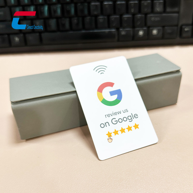 Customized Printable Blank Social Media RFID Card NFC Google Review Card