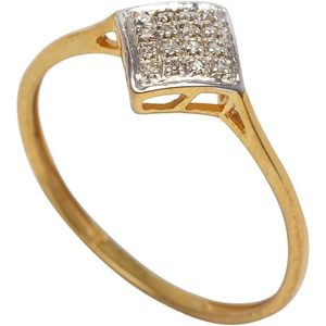 Anillo de Compromiso con Diamante de 0.05 Quilates, Corte Redondo, Color G-H, Claridad I, Plata de Ley 925, Talla 7, para Uso Diario Femenino - Product Image 1