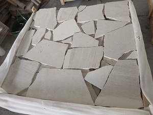 Đá tự nhiên điên pavers bất thường Bồ Đào nha màu be trắng đá vôi lỏng - Product Image 2
