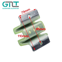 Patins de guidage de contrepoids de type W et M 86*10/16mm pour ascenseur Mitsubishi, patins de guidage coulissants, pièces de rechange pour rail de guidage d'ascenseur