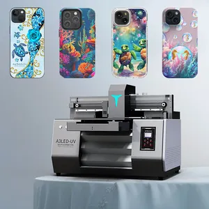 Stampante UV A3 macchina per piccole imprese piatte in PVC carta in pelle di vetro custodia per cellulare digitale macchina da stampa a getto d'inchiostro