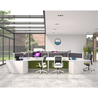 Haute qualité bureau cabine modulaire bureau poste de travail diviseur espace ouvert bureau pour personnel poste de travail Tables de bureau
