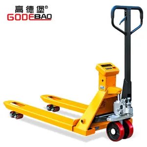 2ton 3ton electronic forklift scales with pallet handling and weighing capabilities, equipped with hydraulic manual forklifts