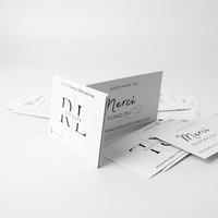Logotipo personalizado Impreso Diseño a todo color Gracias Tarjetas postales Postales Promoción Negocios Tarjetas de agradecimiento