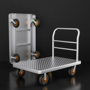 Bergerak Platform tangan truk kereta dorong 360 derajat roda putar kereta dorong <span class=keywords><strong>Dolly</strong></span> 500kg troli tangan - Product Image 6