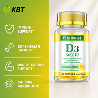 Capsules de Vitamine D3 K2 5000 UI à Étiquette Personnalisée, Complément Alimentaire Végétalien en Gélules Molles, Matière Première Végétale, OEM ODM