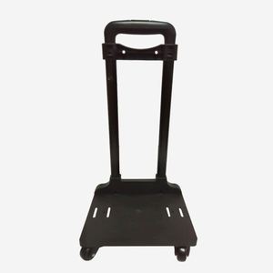 Poignée de chariot télescopique en aluminium de haute qualité roues universelles silencieuses avec fonction éclairée pour rouler les cartables et les bagages - Product Image 1