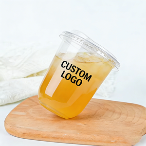 Vasos Desechables de Doble Pared de Plástico PET para Jugo, Leche y Té, 90 mm de Diámetro, Transparentes, Personalizados, 16 oz, 500 ml, Impresión UV, para Llevar - Product Image 3