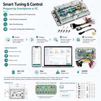 Contrôleur Sinusoïdal Intelligent et Programmable Fardriver YQ72260(X80) 72V pour Motos Électriques, pour Modifications 80A/260A