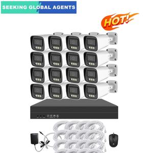 Di alta qualità 4K <span class=keywords><strong>16</strong></span> canali di sicurezza IP 8MP colore visione notturna esterna POE macchina fotografica POE NVR CCTV sistema con Asecu App - Product Image 1