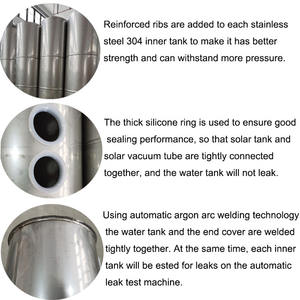 Système de panneaux solaires chauffe-eau chauffe-eau solaire avec petit réservoir auxiliaire pour le remplissage automatique de l'eau - Product Image 5