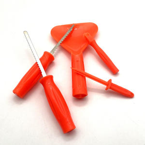 パンプキンカービングツール5ピースセットコンビネーションステンレス鋼パンプキンカービングナイフ - Product Image 4