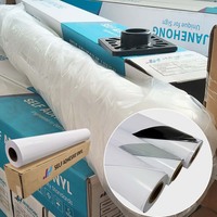 Rouleaux de vinyle PVC blanc mat brillant autocollants 120g 140g 80 microns 100 microns pour impression éco-solvant UV latex
