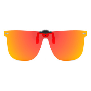 Polarized Clip-on Sunglasses TAC Lens UV400 Protection <b>Large</b> <b>Frame</b> For Drivers Unisex TR Metals <b>Frame</b> Box Packing - Product Image 4