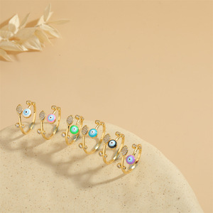 แหวนแฟชั่นสไตล์วินเทจสุดอินเทรนด์ข้ามพรมแดนเครื่องประดับแบบตุรกีพร้อมหินเพทายสำหรับงานแต่งงานงานหมั้นทำจากทองเหลือง - Product Image 4