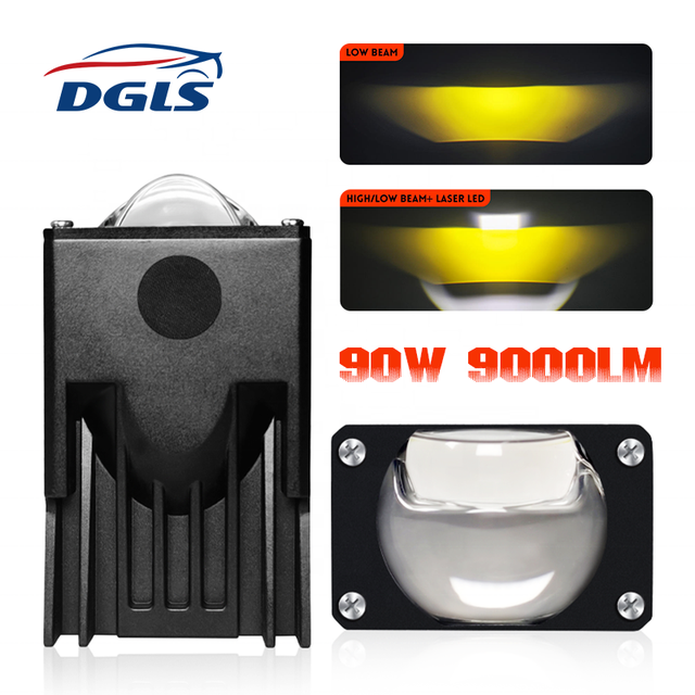 Dgls XT01 Grille Light High Power Laser Bi-LED Projector Lens Universal Wiring Interface 3-Line Low 4-Line High Beam Auto Lamps