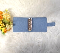 Mini-Album Taschenplaner-Einband 3-Ring-Ordner Denim-Stoff-Ordner