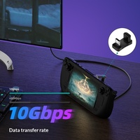 Adaptateur portable USB 3.1/2.0 Type C 100W en PVC pour console de jeu STEAM DECK