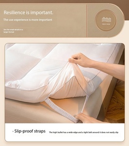 Classe una certificazione autorevole 100% cotone imbottito lussuoso hotel personalizzato materasso verticale <span class=keywords><strong>rosa</strong></span> di 5cm di spessore - Product Image 6