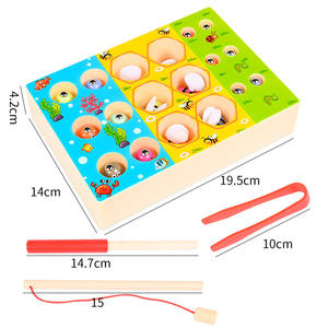 Personalizado Montessori niños <span class=keywords><strong>de</strong></span> madera 3 en 1 Clip <span class=keywords><strong>de</strong></span> pesca abeja <span class=keywords><strong>juego</strong></span> <span class=keywords><strong>de</strong></span> <span class=keywords><strong>mesa</strong></span> educativo juguetes <span class=keywords><strong>de</strong></span> regalo para niños y niñas - Product Image 6