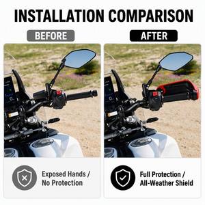 Protège-mains de moto en plastique, déflecteur de vent, protection pour <span class=keywords><strong>Yamaha</strong></span> Tenere 700 T700S Tenere700 2025 2026 - Product Image 2