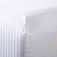 Fabricant de textiles de maison 300TC tissu de drap de lit en satin tissé à rayures 50% coton 50% polyester respirant 1CM/3CM style uni pour