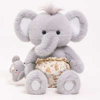 En gros, Jouets en peluche super doux rembourrés de coton PP, mignons lapins, ours, renards blancs, compagnons de naissance lavables