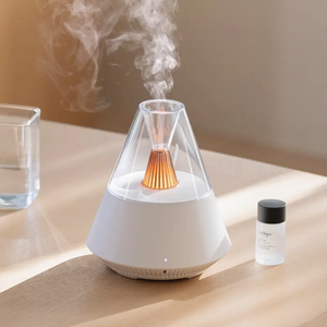 Xách tay USB siêu âm khuếch tán hương thơm nhà Yoga thư giãn mô phỏng dung nham núi lửa Điện khuếch tán hương thơm độ ẩm - Product Image 6
